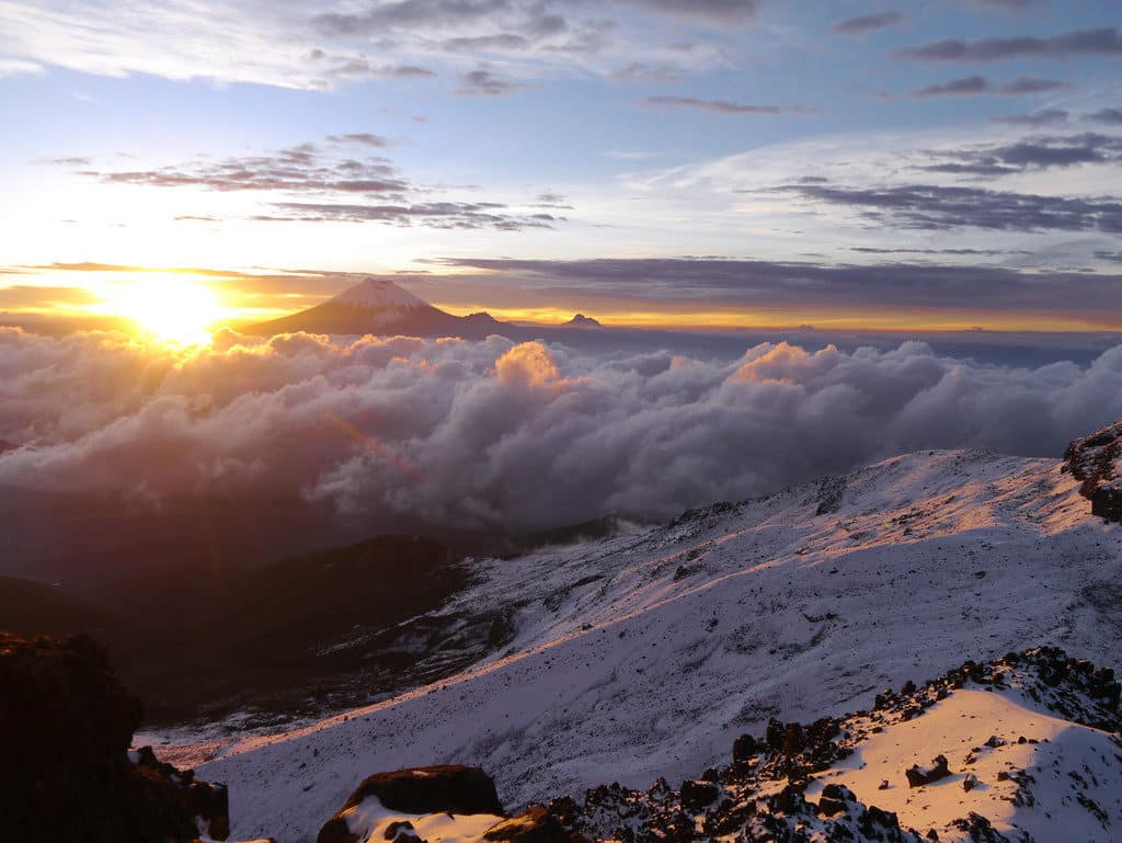 Mountain range in the Andes, South America